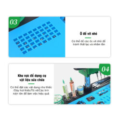 Thảm lót RELIFE RL-004NA đa năng – Thảm silicone chịu nhiệt cho kính hiển vi & bàn kỹ thuật