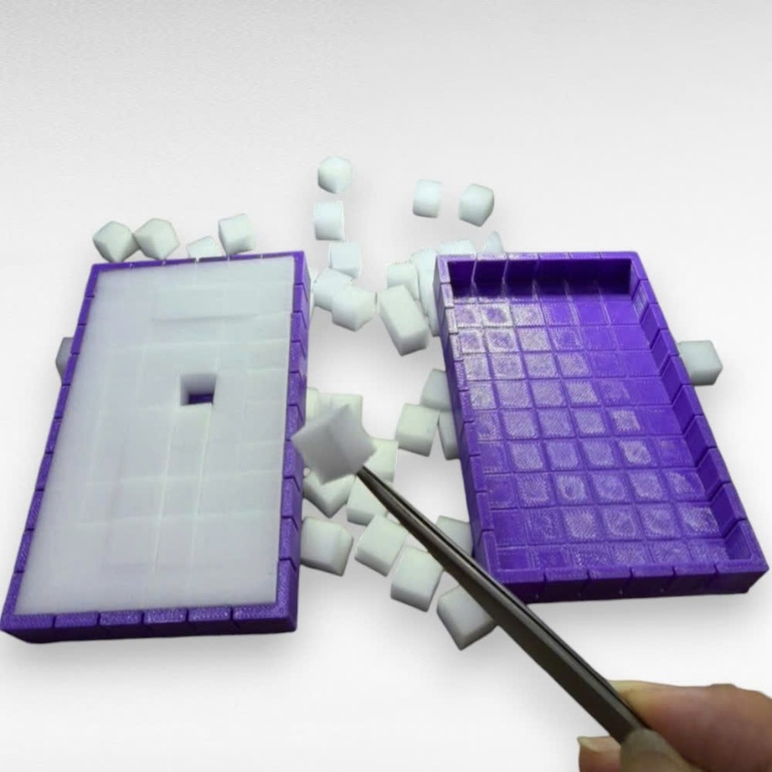 Hộp cắt miếng xốp DTVN 003 vệ sinh siêu sạch