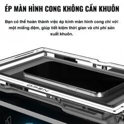 Máy ép kính Luowei LW-M01 15inch ép màn hình thẳng, màn hình cong