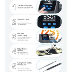 Máy hàn Sunshine S3 công suất 60W, hỗ trợ tay hàn T210