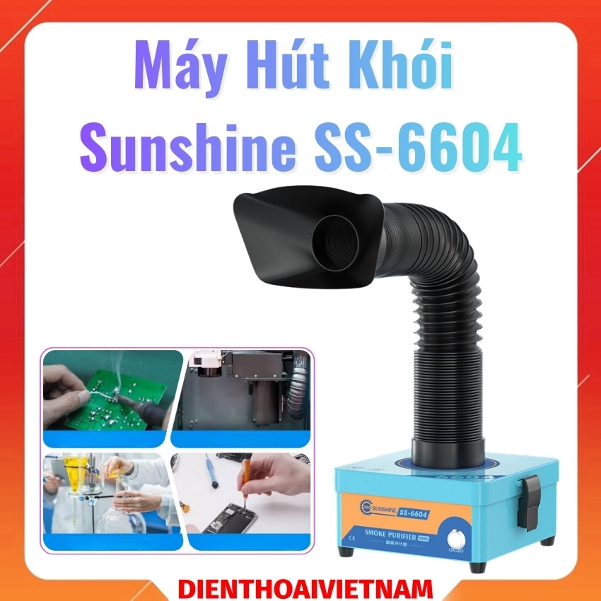 Máy hút khói Sunshine SS-6604 hút mùi, lọc khói đa năng