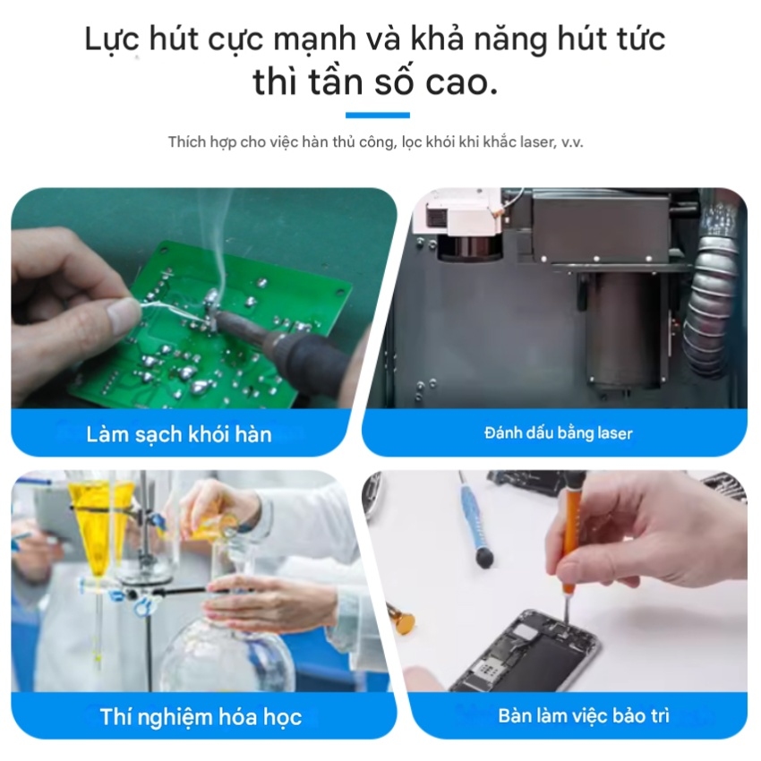 Máy hút khói Sunshine SS-6604 hút mùi, lọc khói đa năng