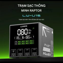 Sạc 8 cổng Luowei LW-U1S 80W tích hợp màn hình hiển thị