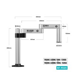 Tay xoay kính hiển vi RF4 RF-FO25 xoay 360° phù hợp mọi loại kính hiển vi