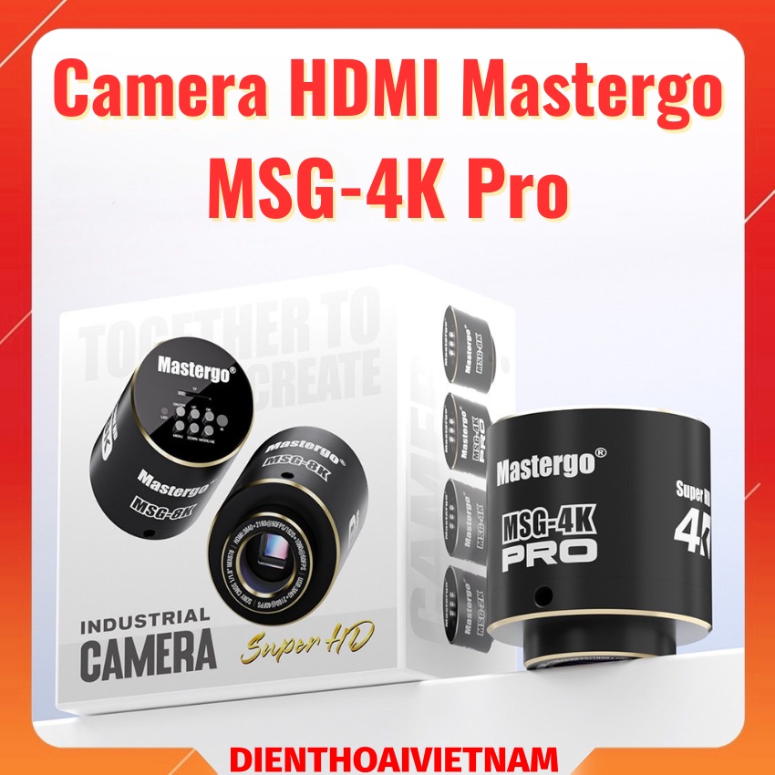Camera HDMI Mastergo MSG-4K Pro quan sát hình ảnh siêu nét, lưu trữ thẻ nhớ
