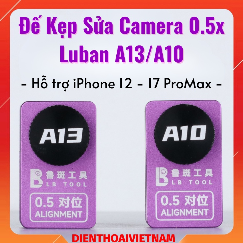 Đế kẹp sửa camera 0.5x Luban A10/A13 hỗ trợ iPhone 12 - 17 ProMax