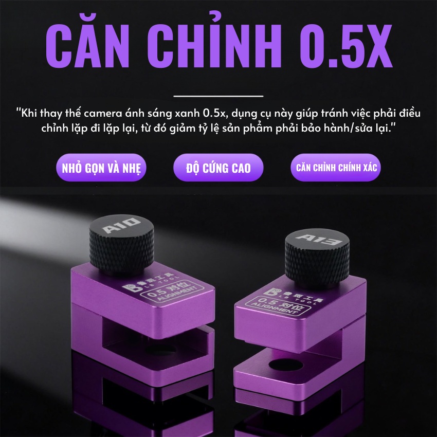 Đế kẹp sửa camera 0.5x Luban A10/A13 hỗ trợ iPhone 12 - 17 ProMax