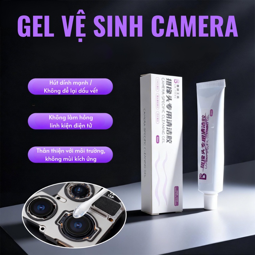 Gel vệ sinh camera Luban 30ml làm sạch, lấy bụi mọi góc cạnh