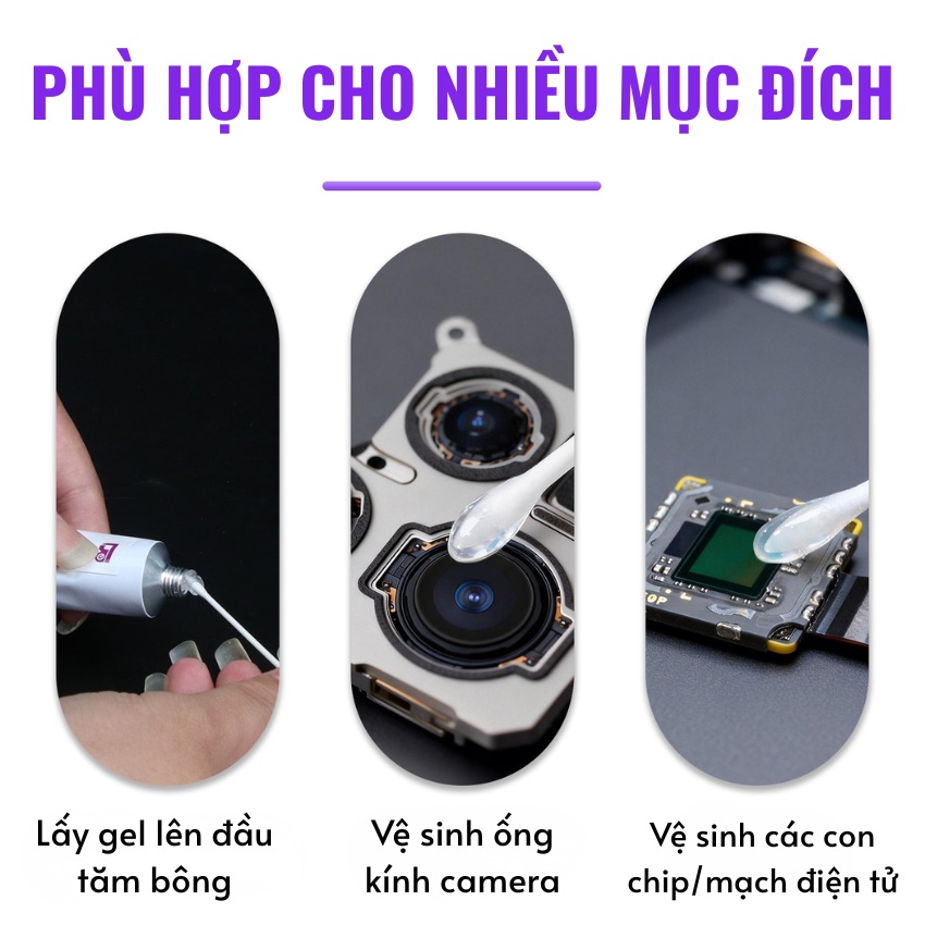 Gel vệ sinh camera Luban 30ml làm sạch, lấy bụi mọi góc cạnh