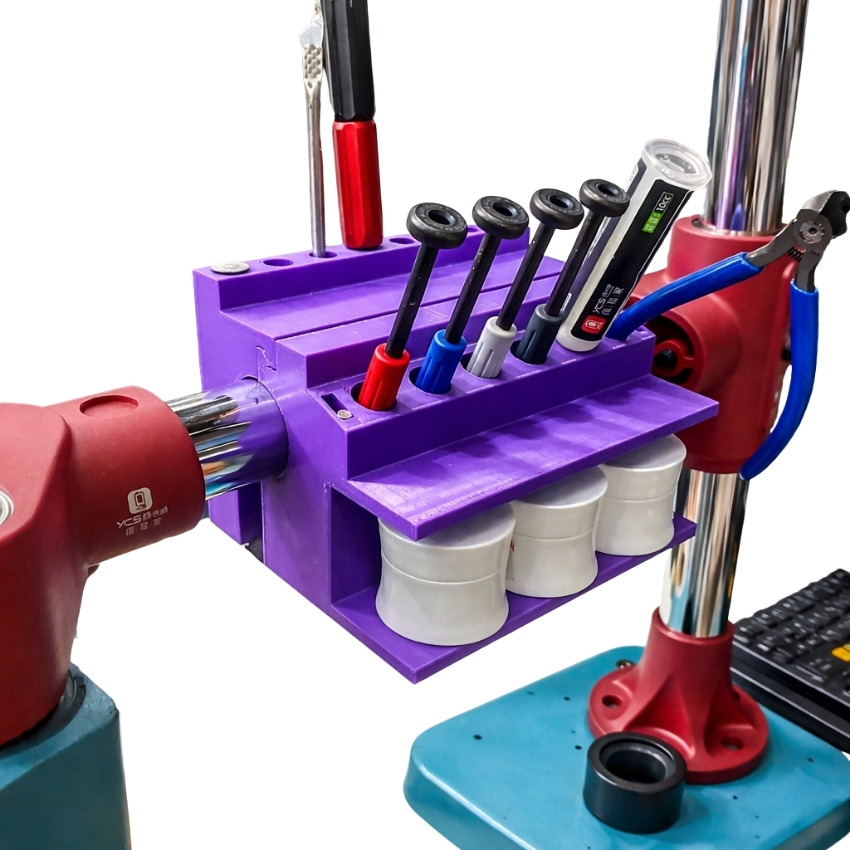 Giá kẹp tay xoay DTVN 004 cắm tô vít, kìm panh - nhíp, thiếc hàn, mỡ hàn đa năng