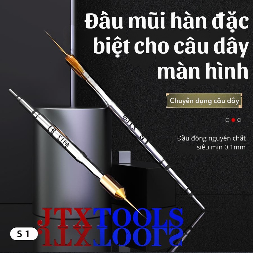 Mũi hàn JTX S1 0.1mm soldering iron chuyên dùng câu dây màn hình