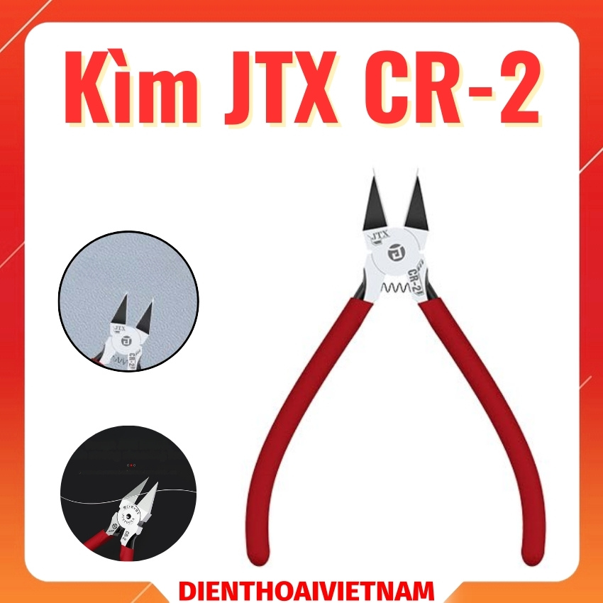 Kìm JTX CR-2 pliers siêu cứng cắt linh kiện, cáp mạng, dây thép đa năng