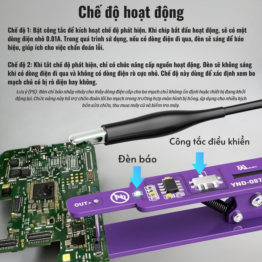 Kẹp nguồn Lanrui M191 Universal switch clip hỗ trợ các dòng iPhone / Android / iPad