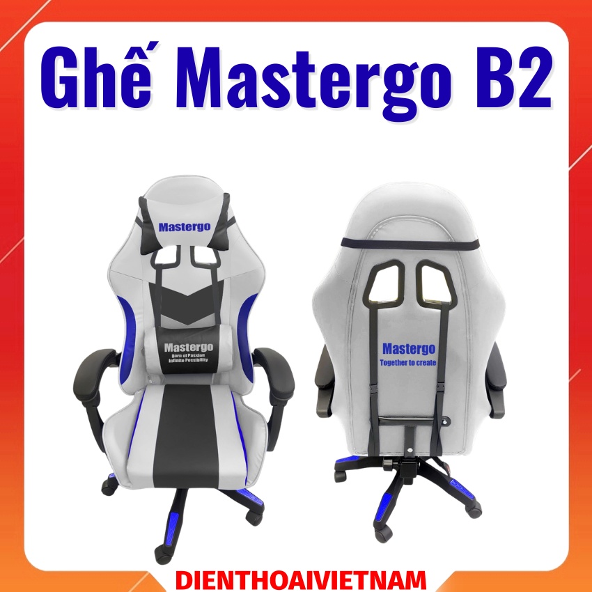 Ghế Mastergo B2 chair công thái học, có gối lưng gối đầu cao cấp