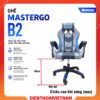 Ghế Mastergo B2 chair công thái học, có gối lưng gối đầu cao cấp