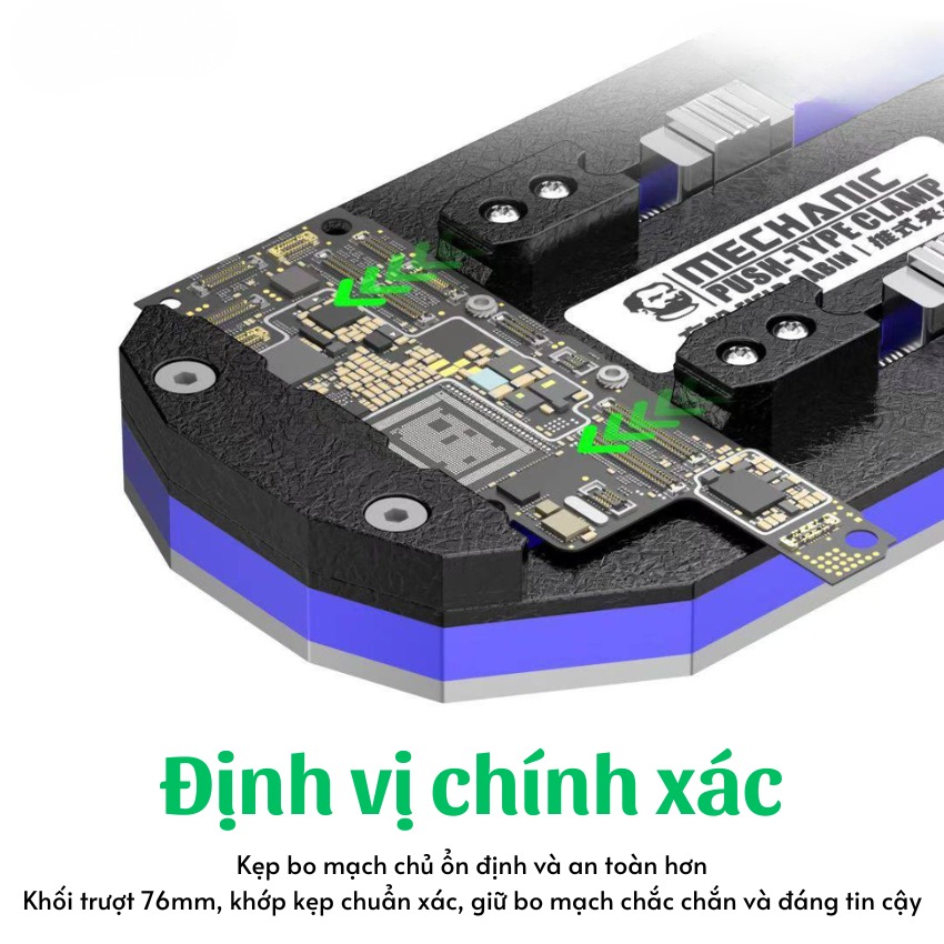 Đế kẹp main Mechanic Field Cabin push-type clamp kẹp cpu, ic, ổ cứng đa năng