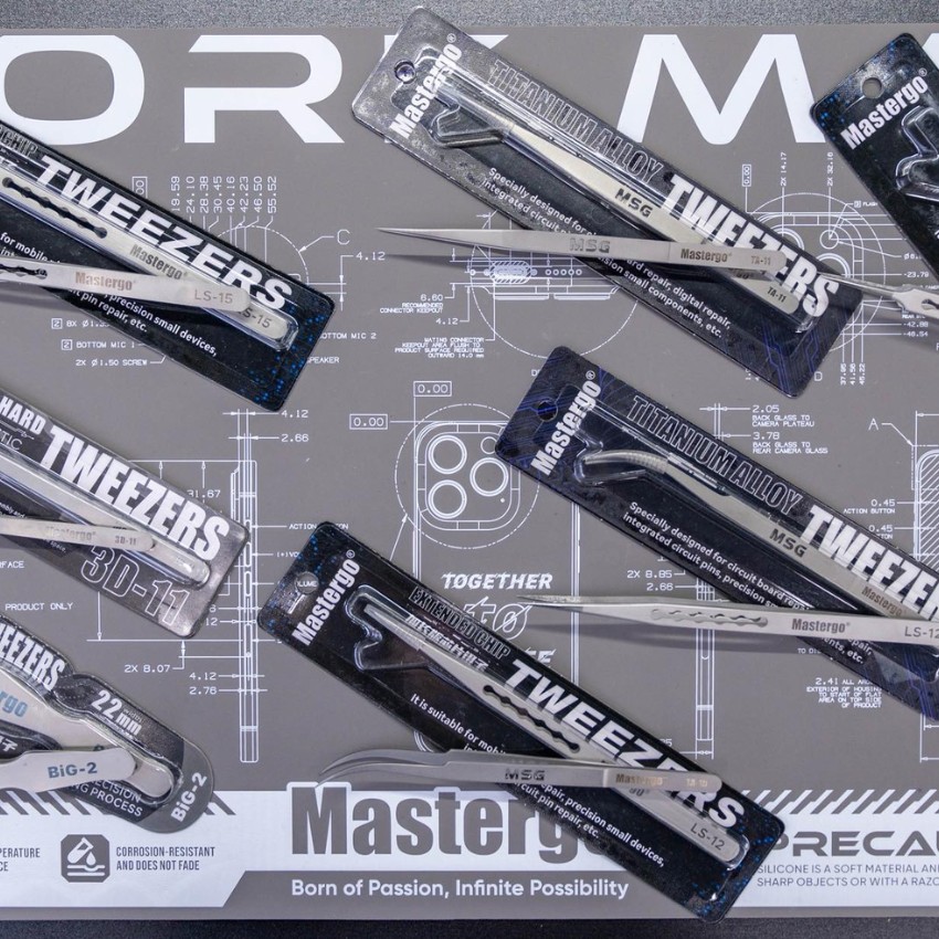 Panh nhíp Mastergo LS-15 / LS-14 / LS-12 tweezers cong thẳng - Ảnh 2