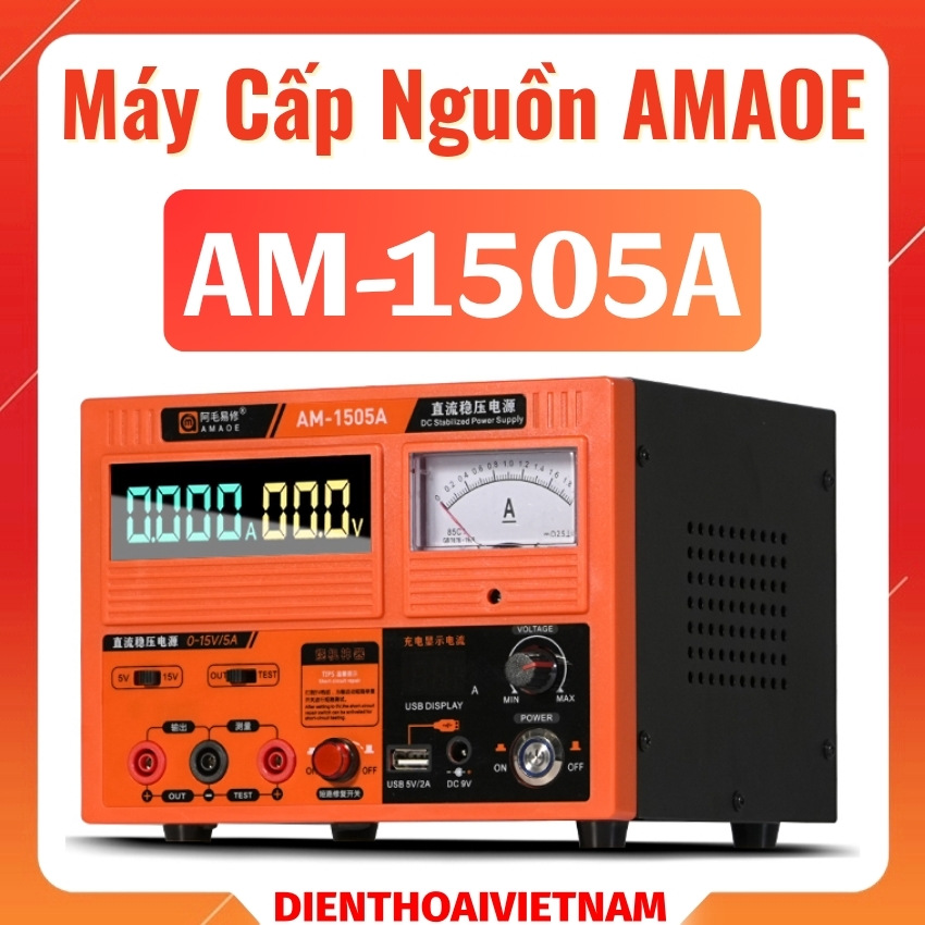 Máy cấp nguồn AMAOE AM-1505A Stable Power Supply 15V 5A