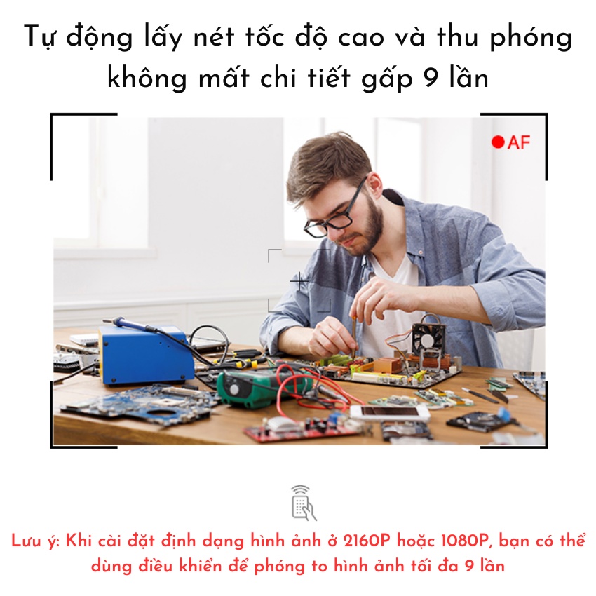 Camera HDMI AMAOE AM-C6 4K Ultra HD quay siêu nét, kết nối HDMI