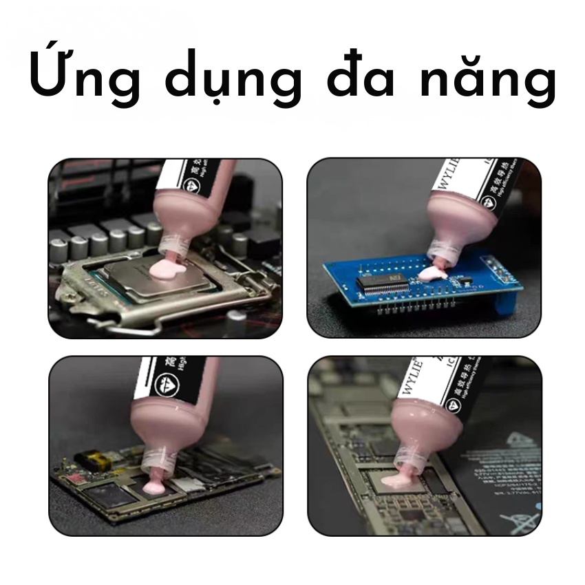 Gel tản nhiệt CPU Wylie Ice core-thermal gel chịu nhiệt cao, dẫn nhiệt nhanh