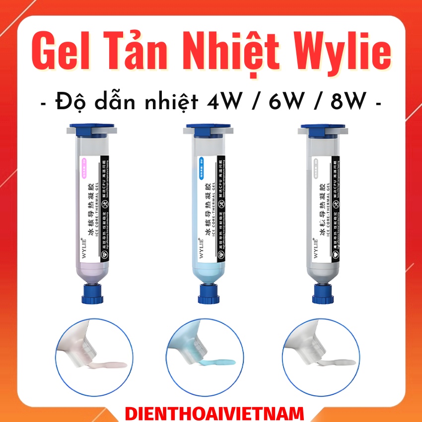 Gel tản nhiệt CPU Wylie Ice core-thermal gel chịu nhiệt cao, dẫn nhiệt nhanh