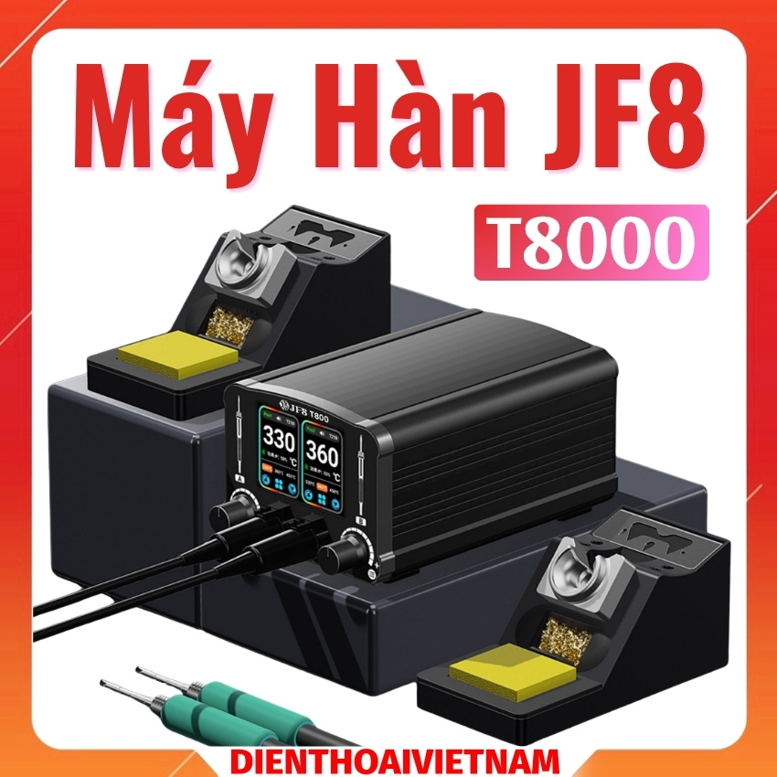 Máy hàn 2 tay JF8 T8000 Dual-station welding station hỗ trợ tay hàn T210/T115