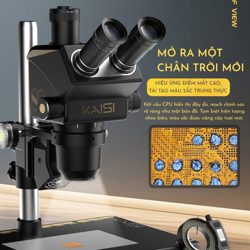 Kính hiển vi Kaisi S6 Microscope, phóng đại 6.8X - 68X