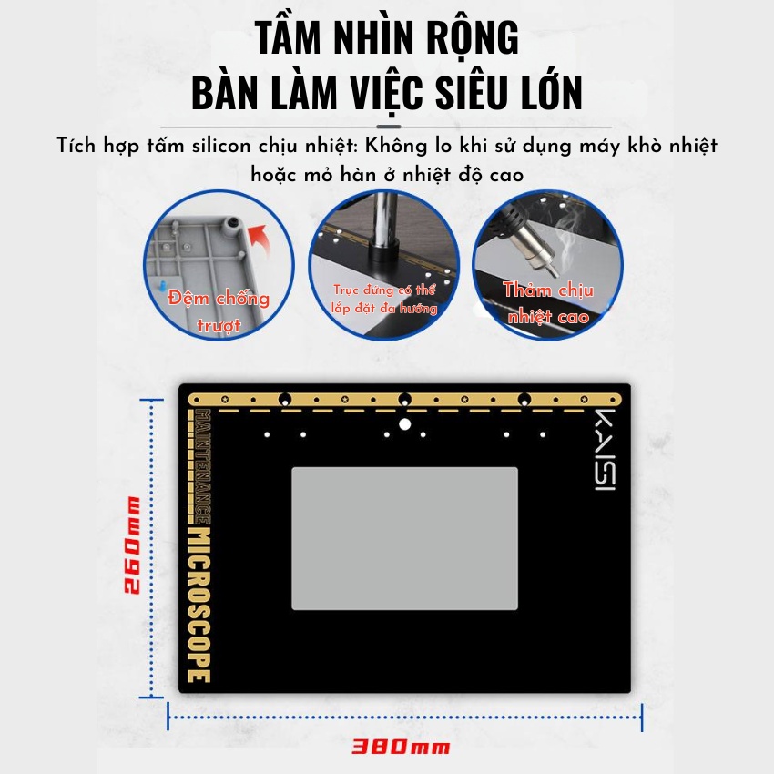Kính hiển vi Kaisi S6 Microscope, phóng đại 6.8X - 68X