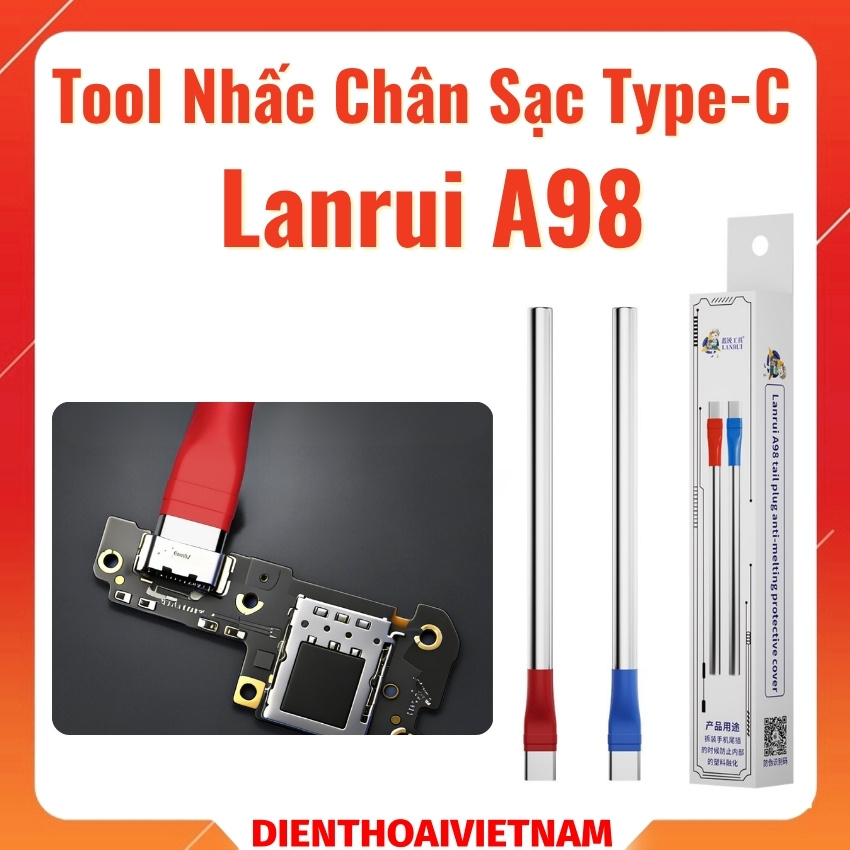 Tool nhấc chân sạc Type-C Lanrui A98 tail plug protector