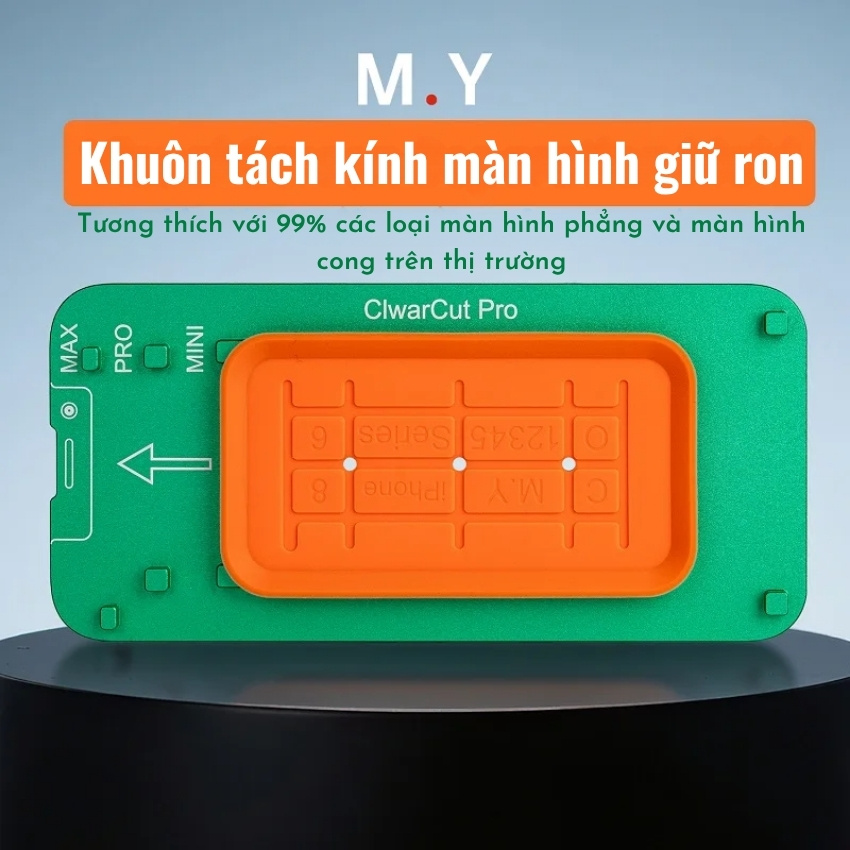 Khuôn tách kính màn hình giữ ron M.Y-3001 Visual Separation màn hình thẳng, cong
