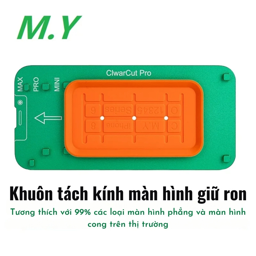 Khuôn tách kính màn hình giữ ron M.Y-3001 Visual Separation màn hình thẳng, cong