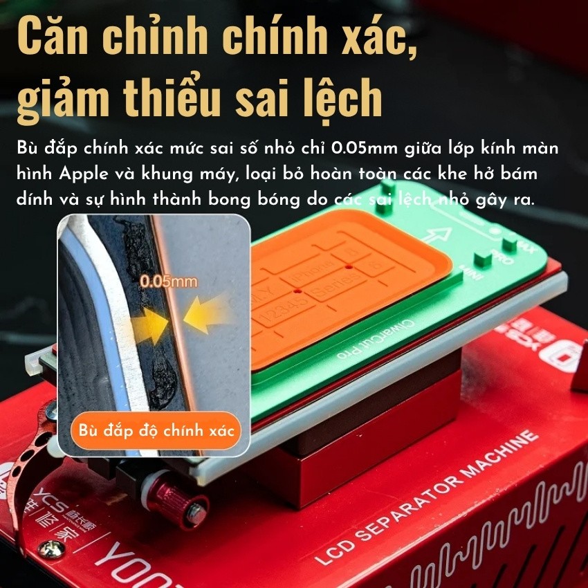 Khuôn tách kính màn hình giữ ron M.Y-3001 Visual Separation màn hình thẳng, cong