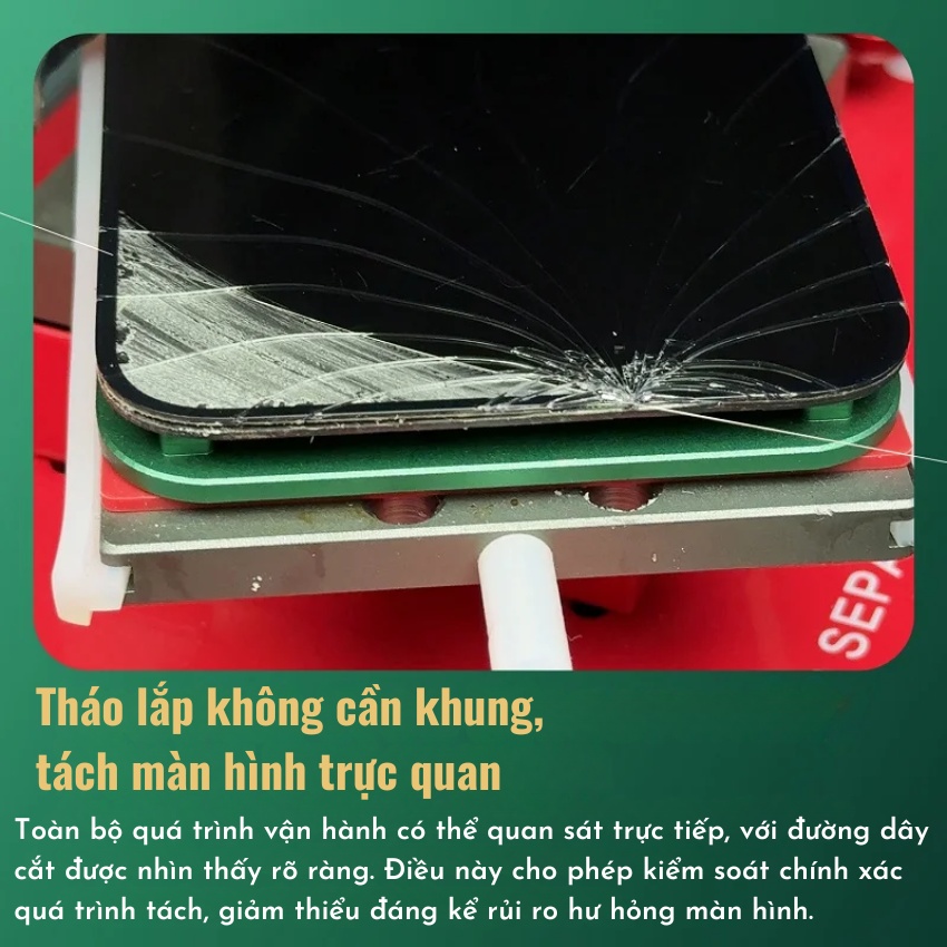 Khuôn tách kính màn hình giữ ron M.Y-3001 Visual Separation màn hình thẳng, cong