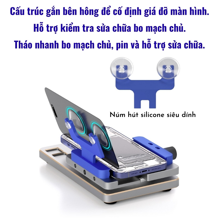 Đế kẹp Mastergo GT3 RS Cell phone fixed rotary fixture xoay 360°, tháo màn - làm lưng đa năng