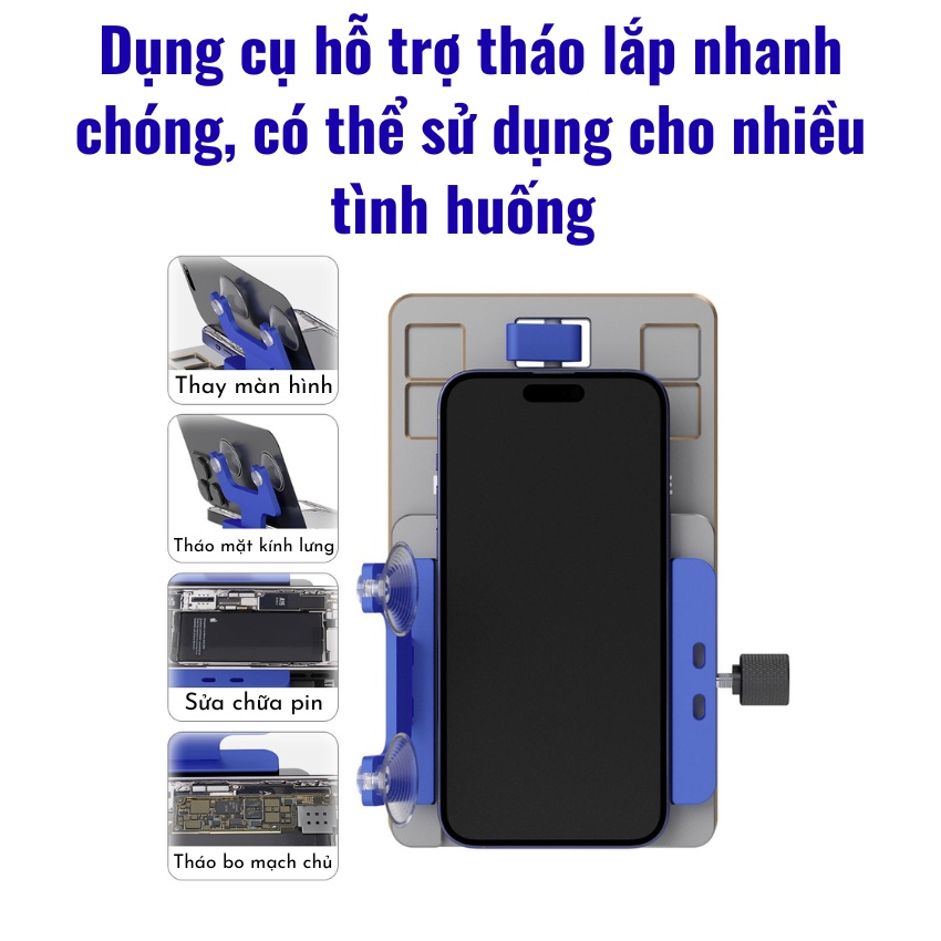 Đế kẹp Mastergo GT3 RS Cell phone fixed rotary fixture xoay 360°, tháo màn - làm lưng đa năng