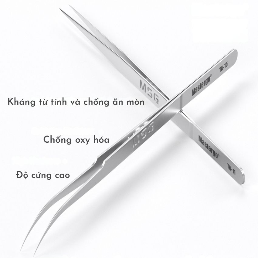 Panh Nhíp Mastergo Ta-11/15 tweezers đầu cong - thẳng