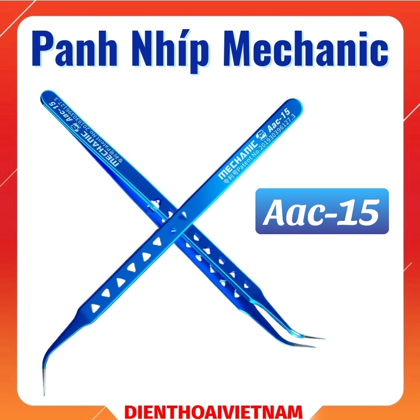 Panh Nhíp Mechanic Aac-15 tweezer đầu cong chuyên dùng câu dây