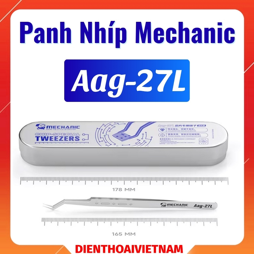 Panh Nhíp ngược Mechanic Aag-27L tweezer dùng đè vỉ, câu dây