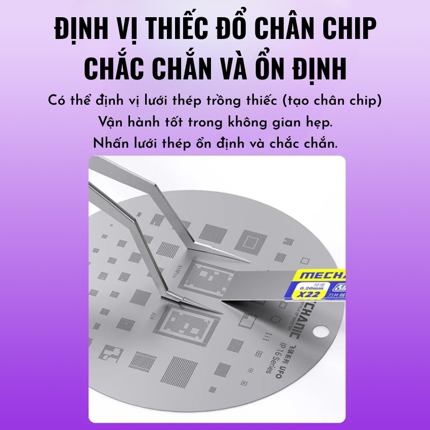 Panh Nhíp ngược Mechanic Aag-27L tweezer dùng đè vỉ, câu dây