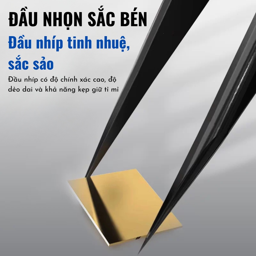 Panh Nhíp Mechanic KING 11/15 tweezer đầu cong - thẳng dùng câu dây, gắp linh kiện