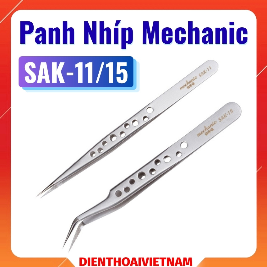 Panh Nhíp Mechanic SAK 11/15 tweezer đầu cong - thẳng