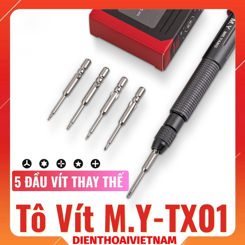 Tô vít Mr.Yang M.Y-TX01 torque screwdriver kèm 5 đầu vít thay thế