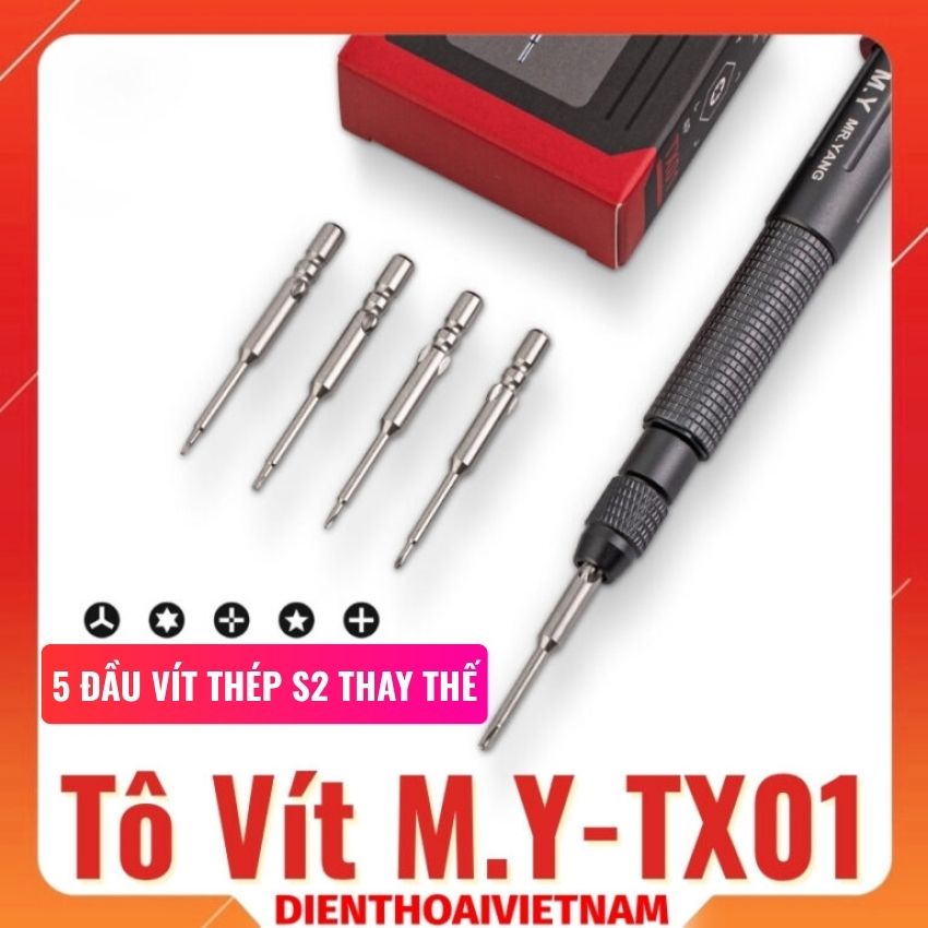 Tô vít Mr.Yang M.Y-TX01 torque screwdriver kèm 5 đầu vít thay thế
