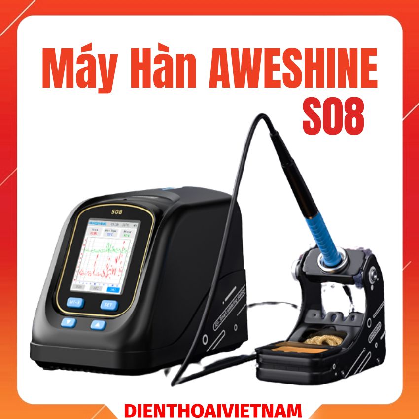 Máy Hàn AWESHINE S08 Soldering Station Trạm Hàn hỗ trợ T210