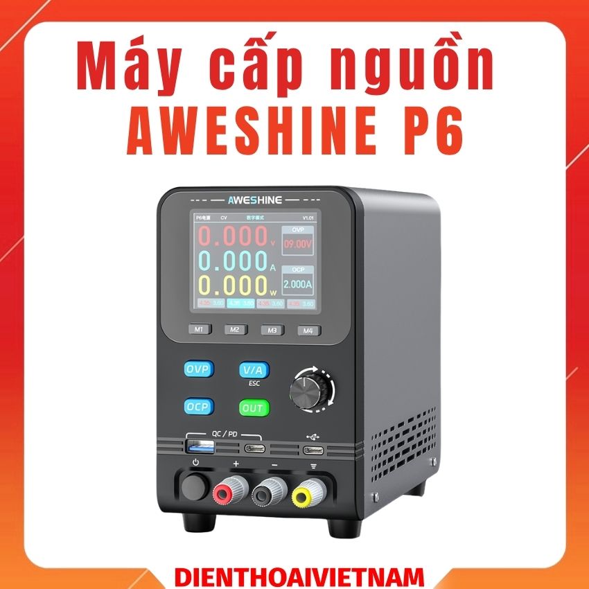 Máy cấp nguồn AWESHINE P6 power supply đồng hồ 32V 6A