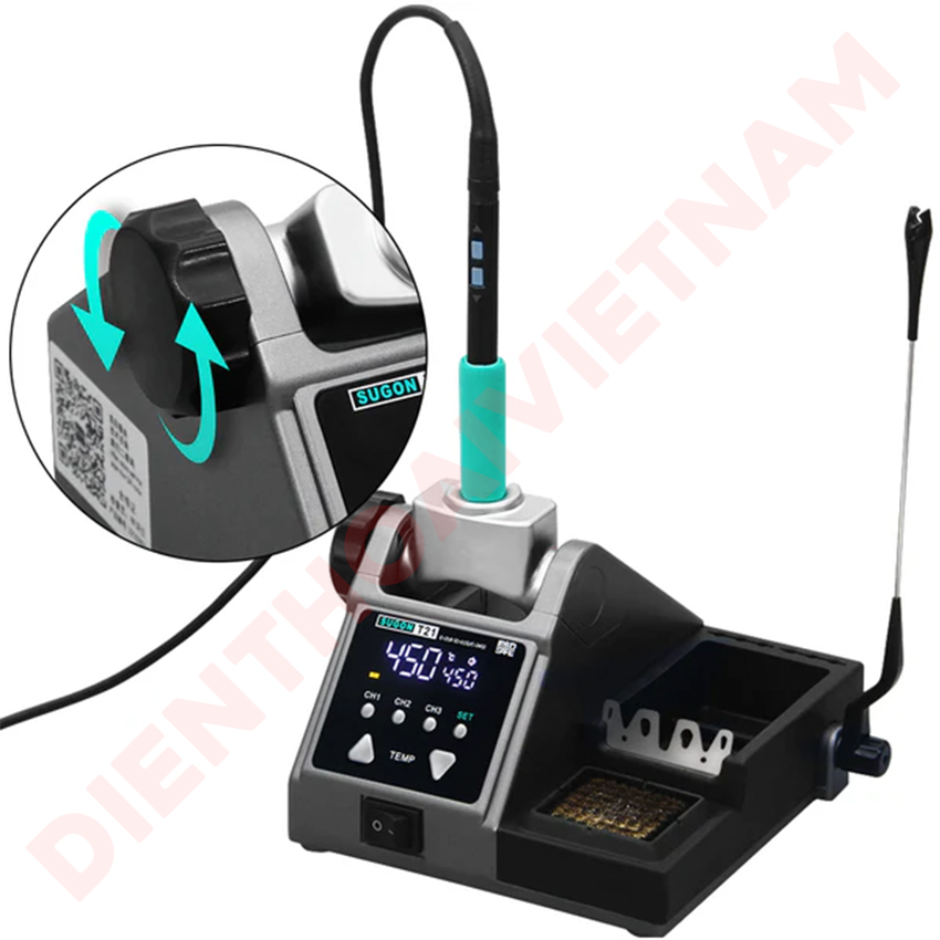 Máy hàn Sugon T21 Soldering Station hỗ trợ C115 / C210 / C245 chuyên sửa chữa điện thoại - Ảnh 11
