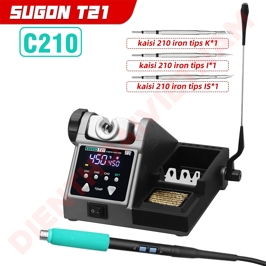 Máy hàn Sugon T21 Soldering Station hỗ trợ C115 / C210 / C245