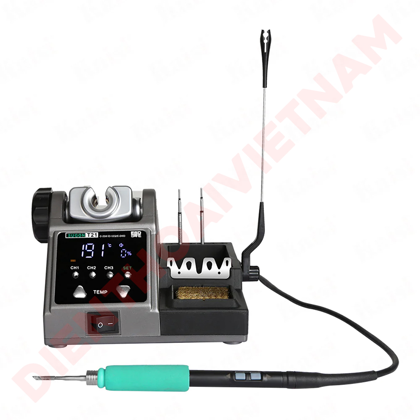 Máy hàn Sugon T21 Soldering Station hỗ trợ C115 / C210 / C245 chuyên sửa chữa điện thoại - Ảnh 9