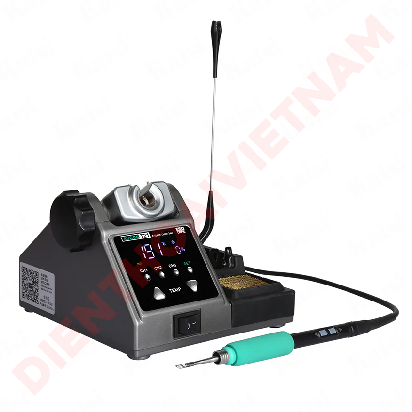 Máy hàn Sugon T21 Soldering Station hỗ trợ C115 / C210 / C245 chuyên sửa chữa điện thoại - Ảnh 8