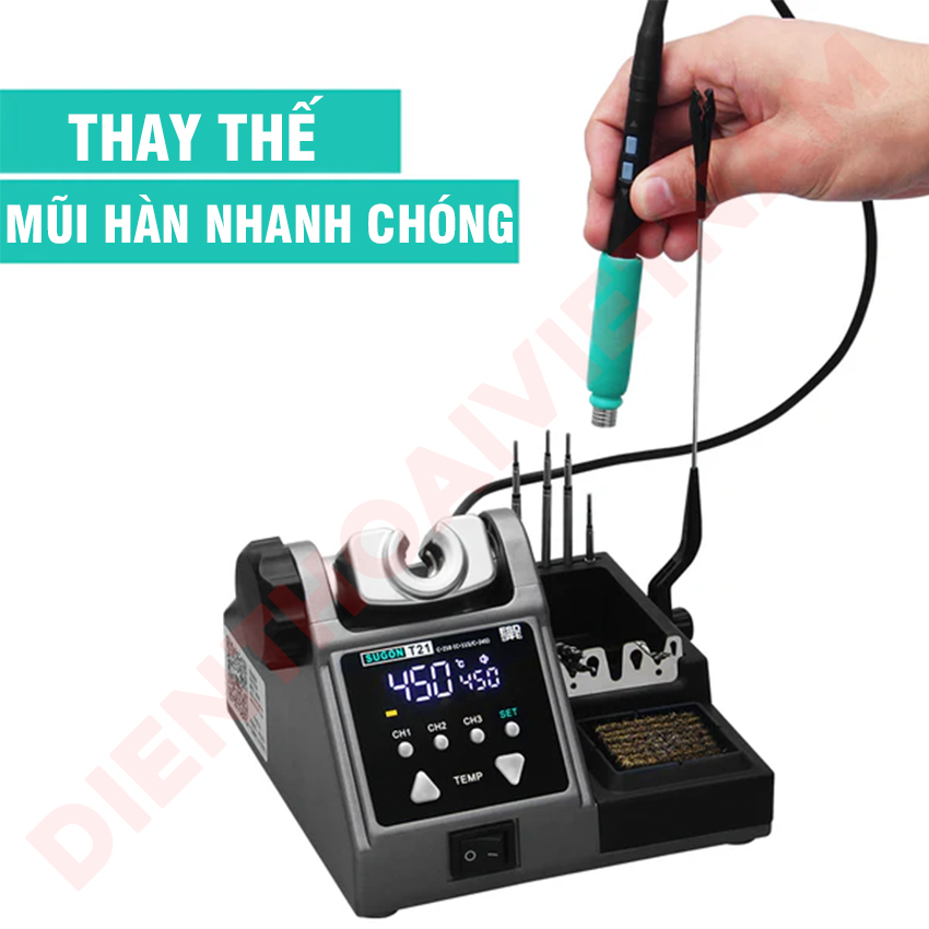 Máy hàn Sugon T21 Soldering Station hỗ trợ C115 / C210 / C245